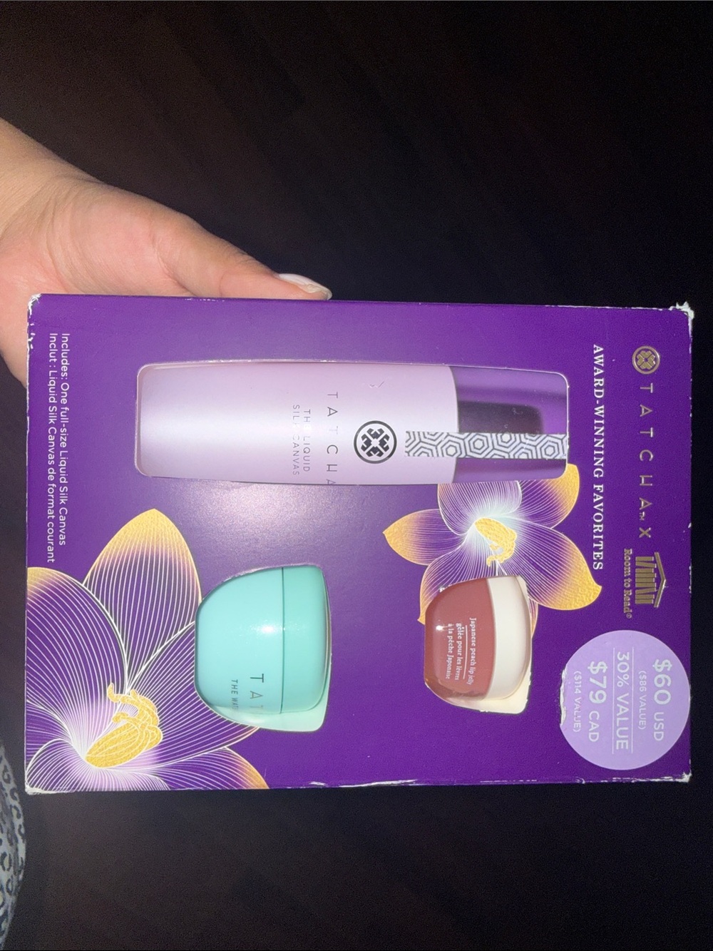 Tatcha Skincare Trio in Purple, Mint & Beige